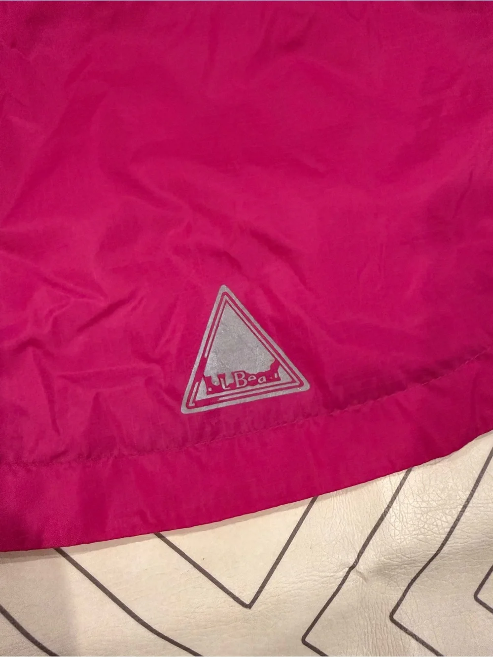 L.L. Bean Girls' Pink Hooded Rain Jacket